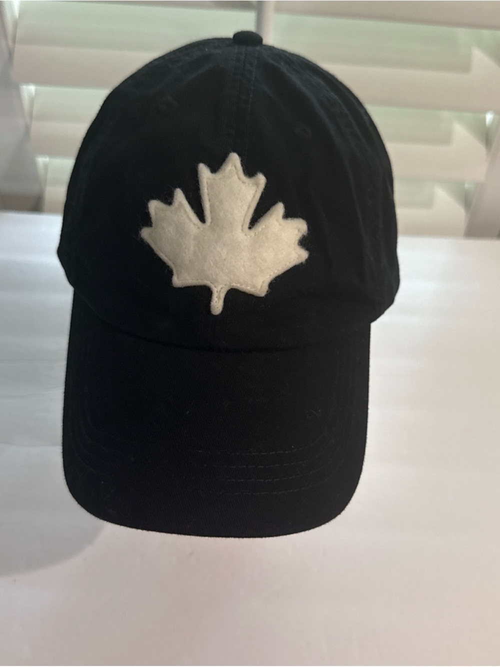 CANADA Black Baseball Cap, ADJUSTABLE Buckle Hat, Men, Women, Canadian, COTTON